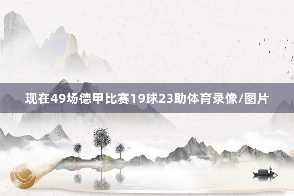 现在49场德甲比赛19球23助体育录像/图片