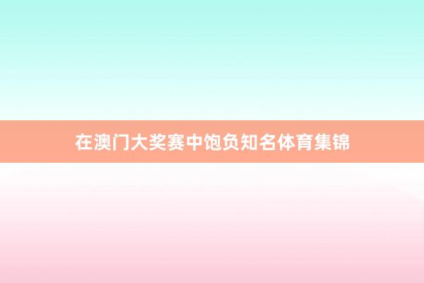 在澳门大奖赛中饱负知名体育集锦