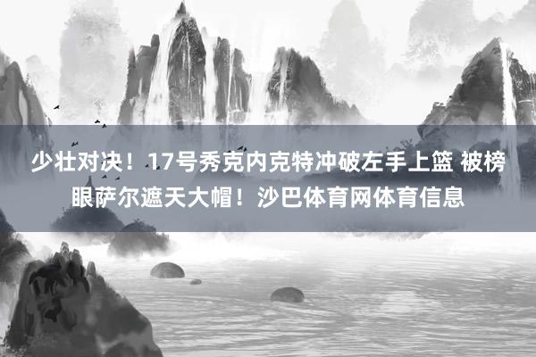 少壮对决！17号秀克内克特冲破左手上篮 被榜眼萨尔遮天大帽！沙巴体育网体育信息