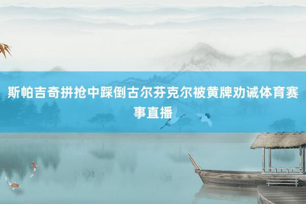 斯帕吉奇拼抢中踩倒古尔芬克尔被黄牌劝诫体育赛事直播