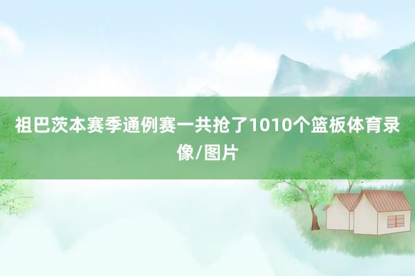 祖巴茨本赛季通例赛一共抢了1010个篮板体育录像/图片