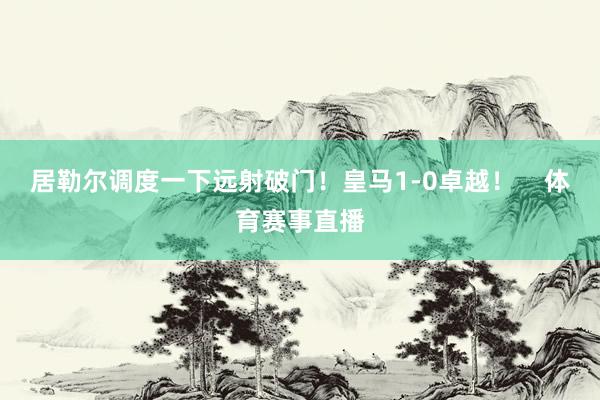 居勒尔调度一下远射破门！皇马1-0卓越！    体育赛事直播