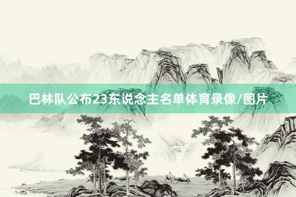 巴林队公布23东说念主名单体育录像/图片