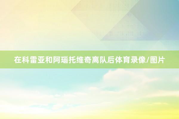 在科雷亚和阿瑙托维奇离队后体育录像/图片