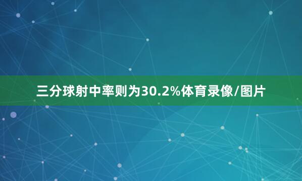 三分球射中率则为30.2%体育录像/图片