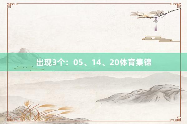 出现3个：05、14、20体育集锦