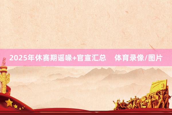 2025年休赛期谣喙+官宣汇总    体育录像/图片
