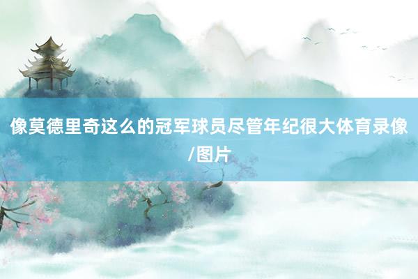 像莫德里奇这么的冠军球员尽管年纪很大体育录像/图片