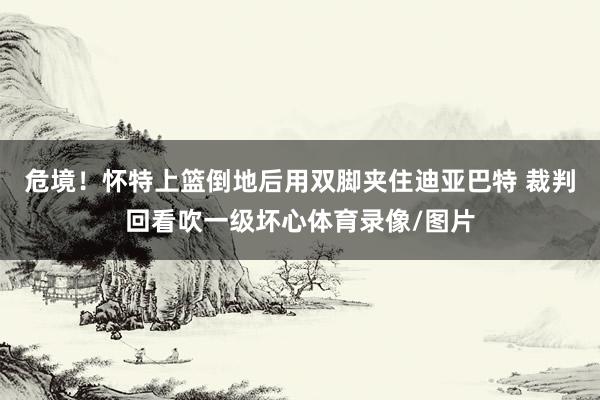 危境！怀特上篮倒地后用双脚夹住迪亚巴特 裁判回看吹一级坏心体育录像/图片