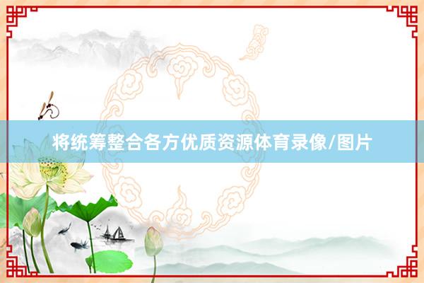 将统筹整合各方优质资源体育录像/图片