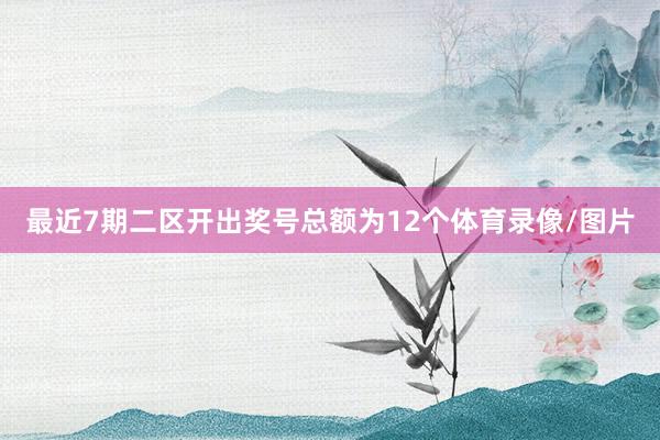 最近7期二区开出奖号总额为12个体育录像/图片