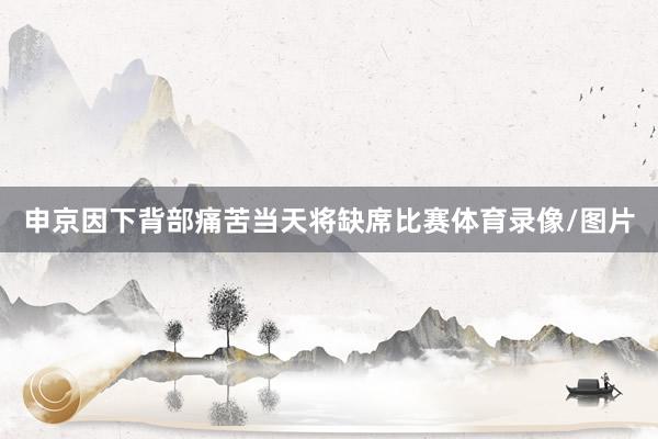 申京因下背部痛苦当天将缺席比赛体育录像/图片
