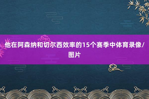 他在阿森纳和切尔西效率的15个赛季中体育录像/图片