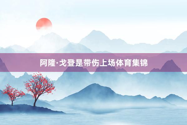 阿隆·戈登是带伤上场体育集锦
