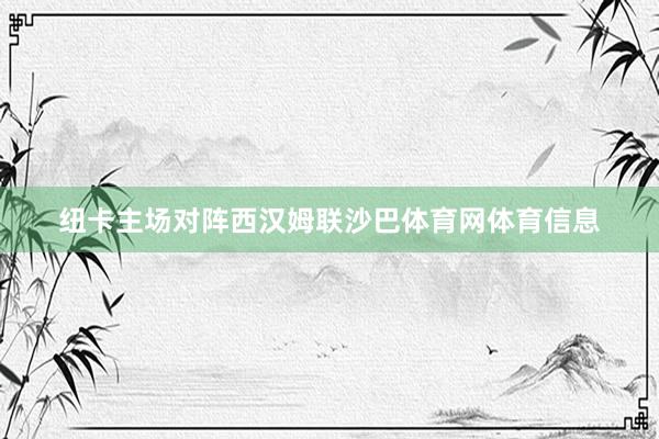 纽卡主场对阵西汉姆联沙巴体育网体育信息