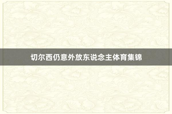 切尔西仍意外放东说念主体育集锦
