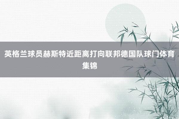 英格兰球员赫斯特近距离打向联邦德国队球门体育集锦