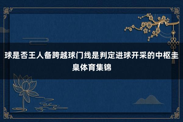 球是否王人备跨越球门线是判定进球开采的中枢圭臬体育集锦